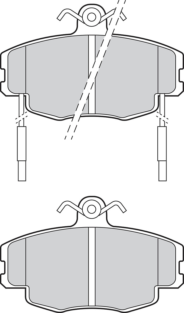 Jeu de 4 plaquettes de frein VALEO ref. 302954